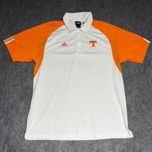 Adidas Tennessee Volunteers‎ UT Orange White ClimaCool Polo Shirt Men's L/G